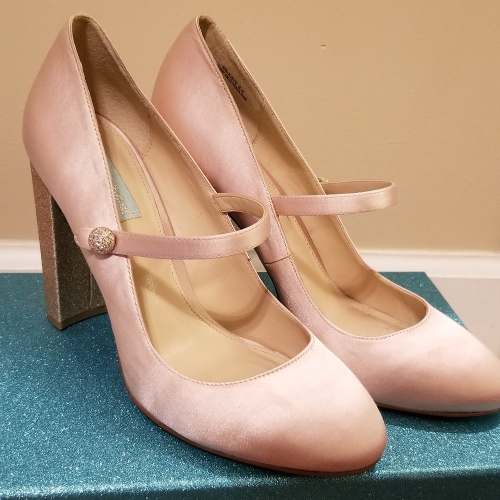 Betsey Johnson Blue Wedding Mary Jane Heels